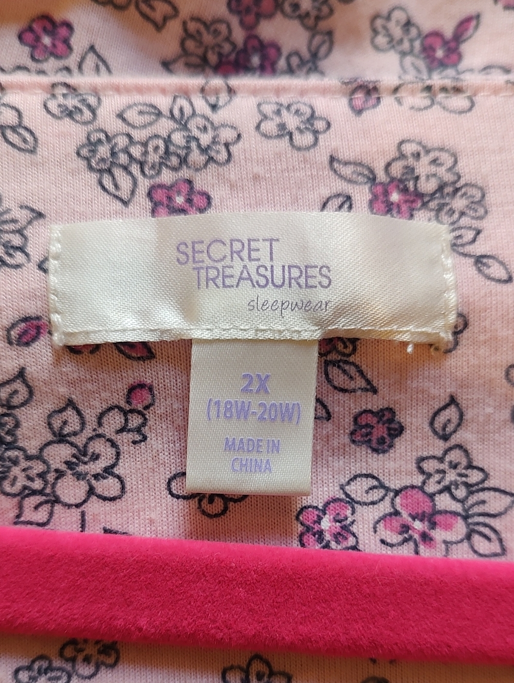 Secret Treasure Pink Floral Lounge wear Dress - Picture 4 of 5